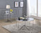 Alivia Coffee Table, Chrome & Black Glass